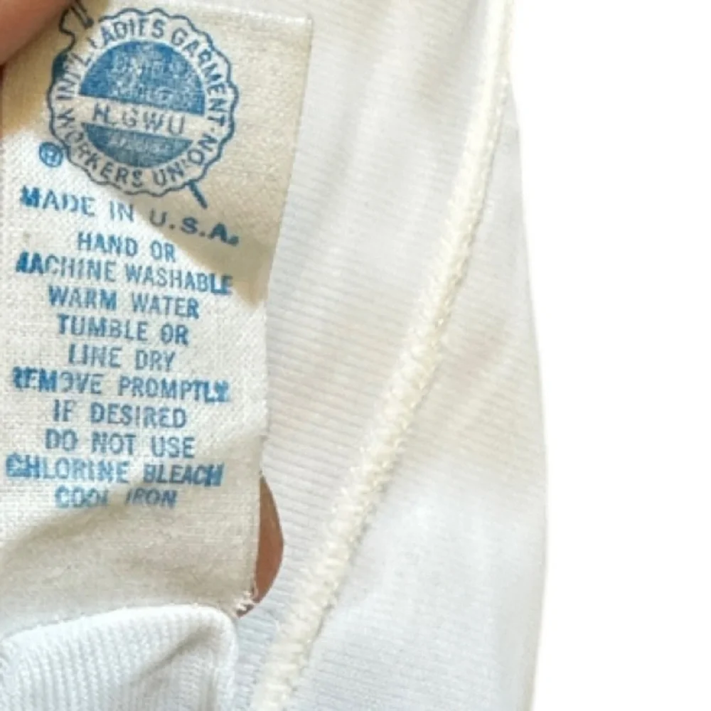 Vintage‎ Opalaire ILGWU Nylon Long Slip with Slit - Picture 6 of 6